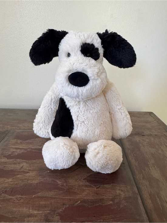 Jellycat Other - Jellycat Bashful Black & Cream Puppy Dog 9” plush toy stuffed animal baby kids